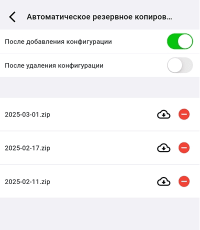 Автоматическое резервное копирование в Karing